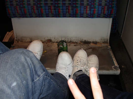Birthday party and train