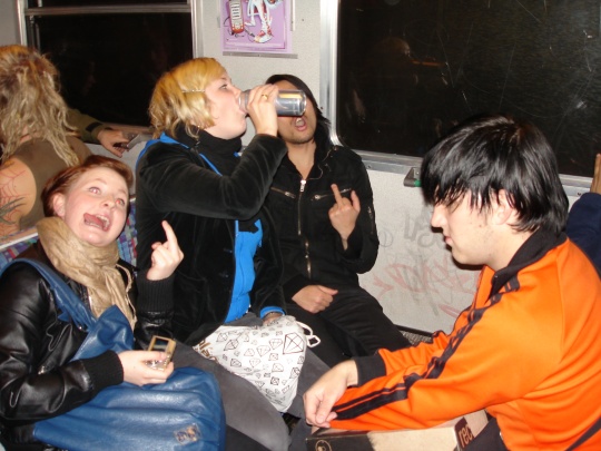 Birthday party and train